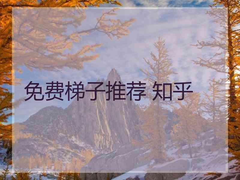 免费梯子推荐 知乎