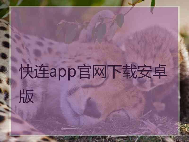快连app官网下载安卓版